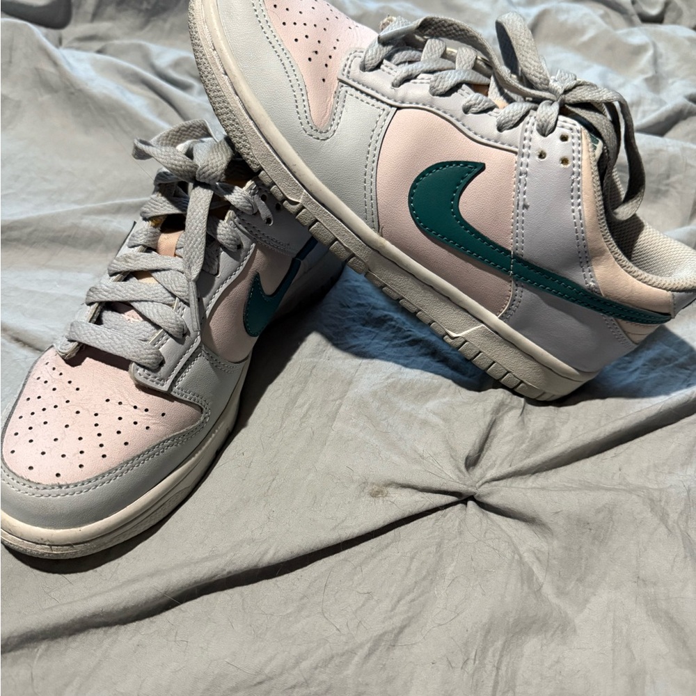 Nike Teal and Pink Athletic Shoes